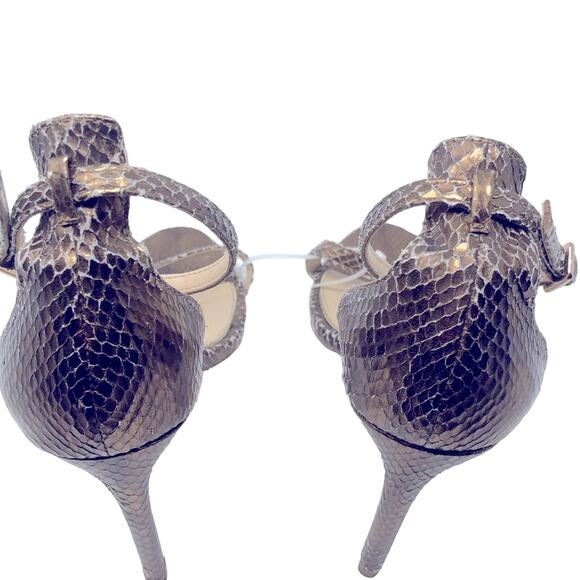 Zara Sandals Gold Snakeskin - Picture 8 of 9